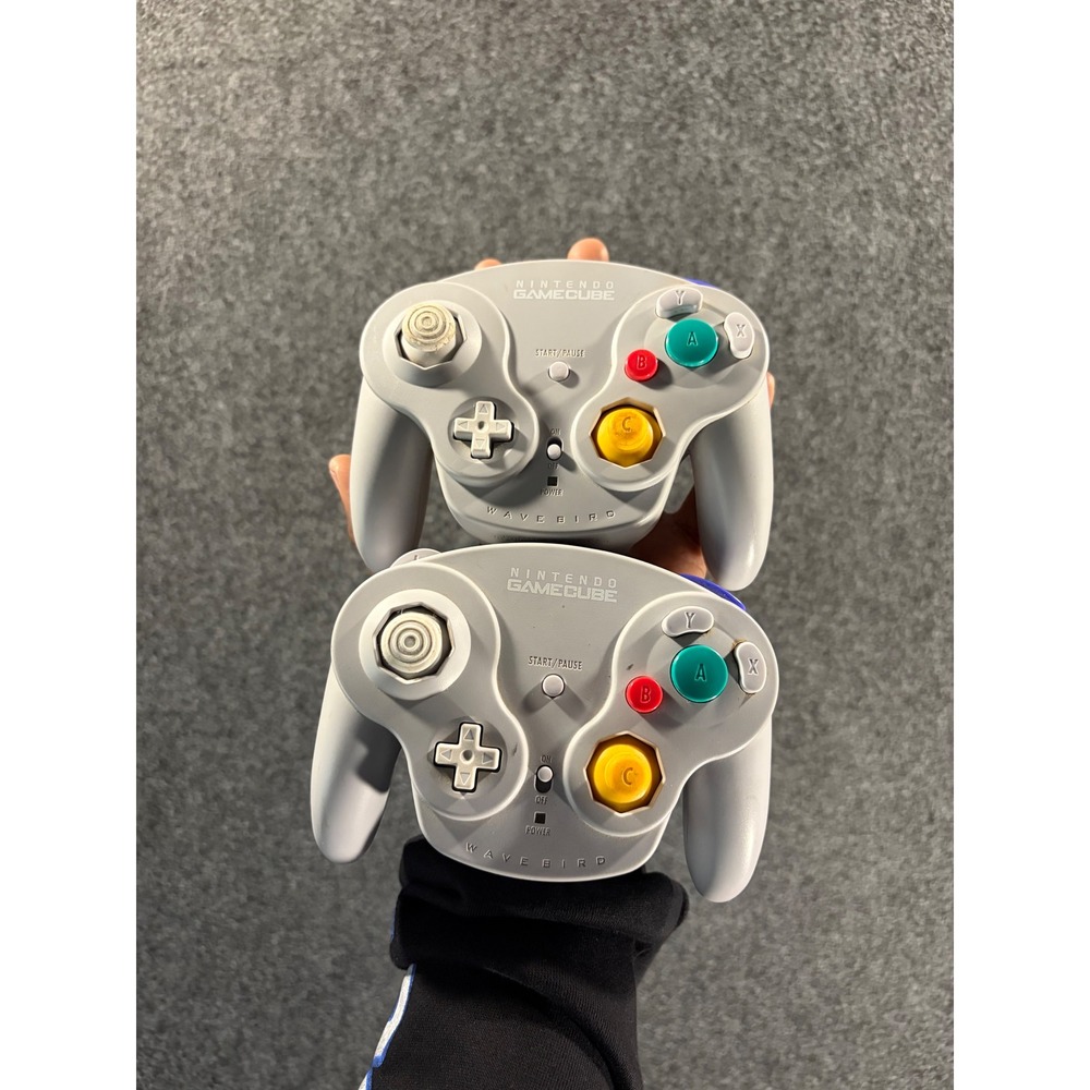 Nintendo GameCube WaveBird Wireless Controller W/O Receiver Lot of 2